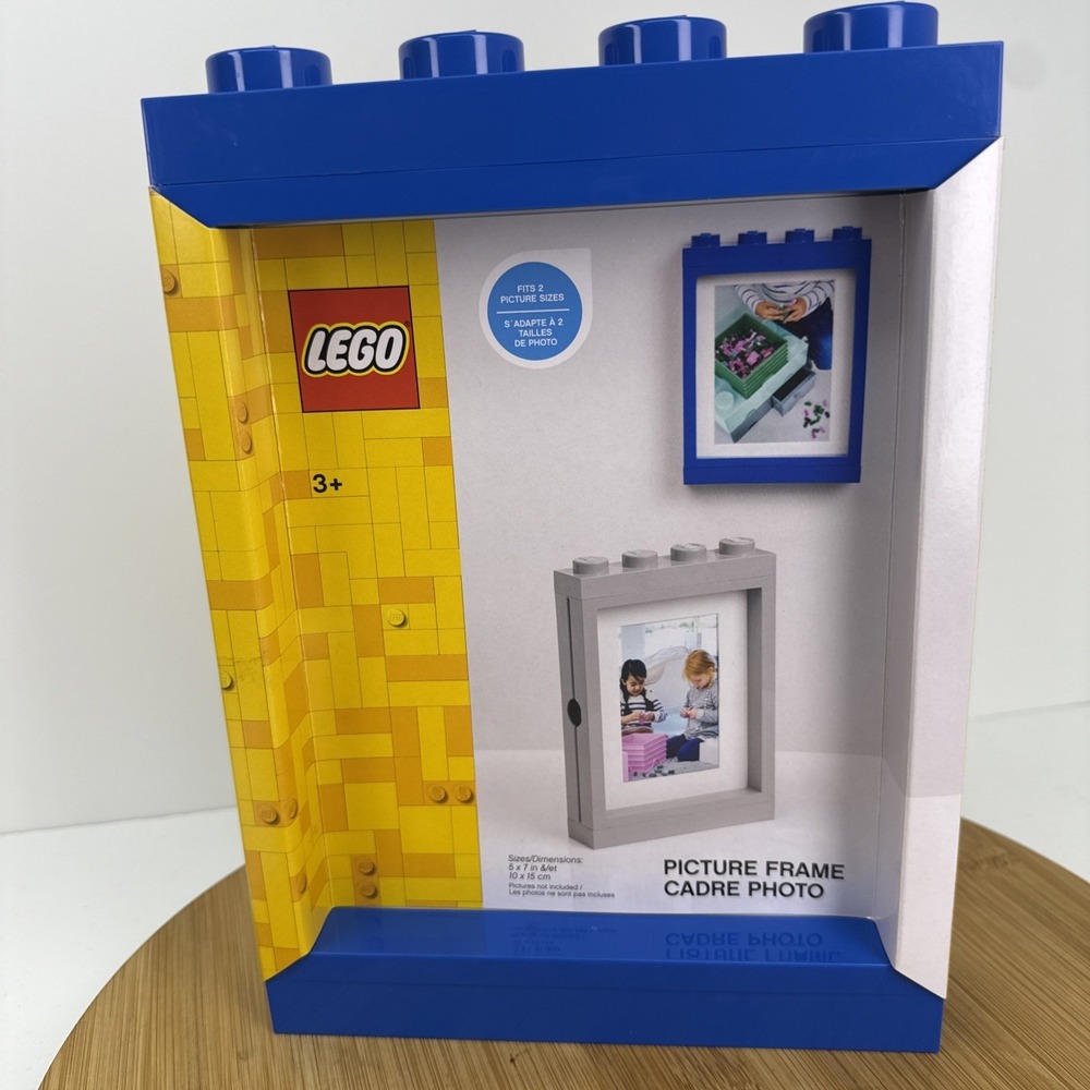 LEGO Classic Blue Picture Frame #4113 with Matting - NEW Fits 5" X 7" Photos